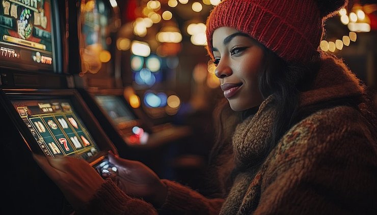 Antarmuka permainan baccarat live SA Gaming dengan tampilan kartu real-time dan tempat taruhan interaktif