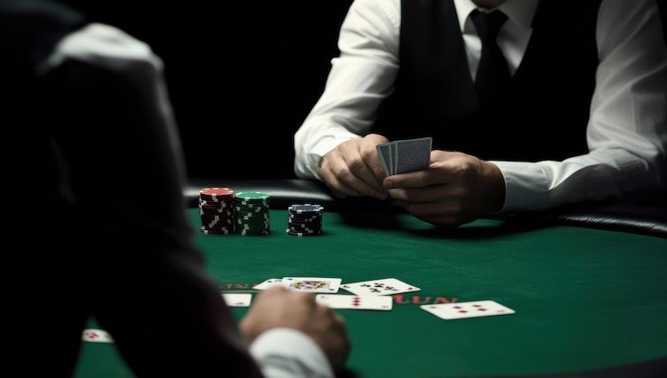 Simbol-simbol Wild West Gold termasuk koboi, revolver emas, dan kereta emas dalam permainan slot hstoto